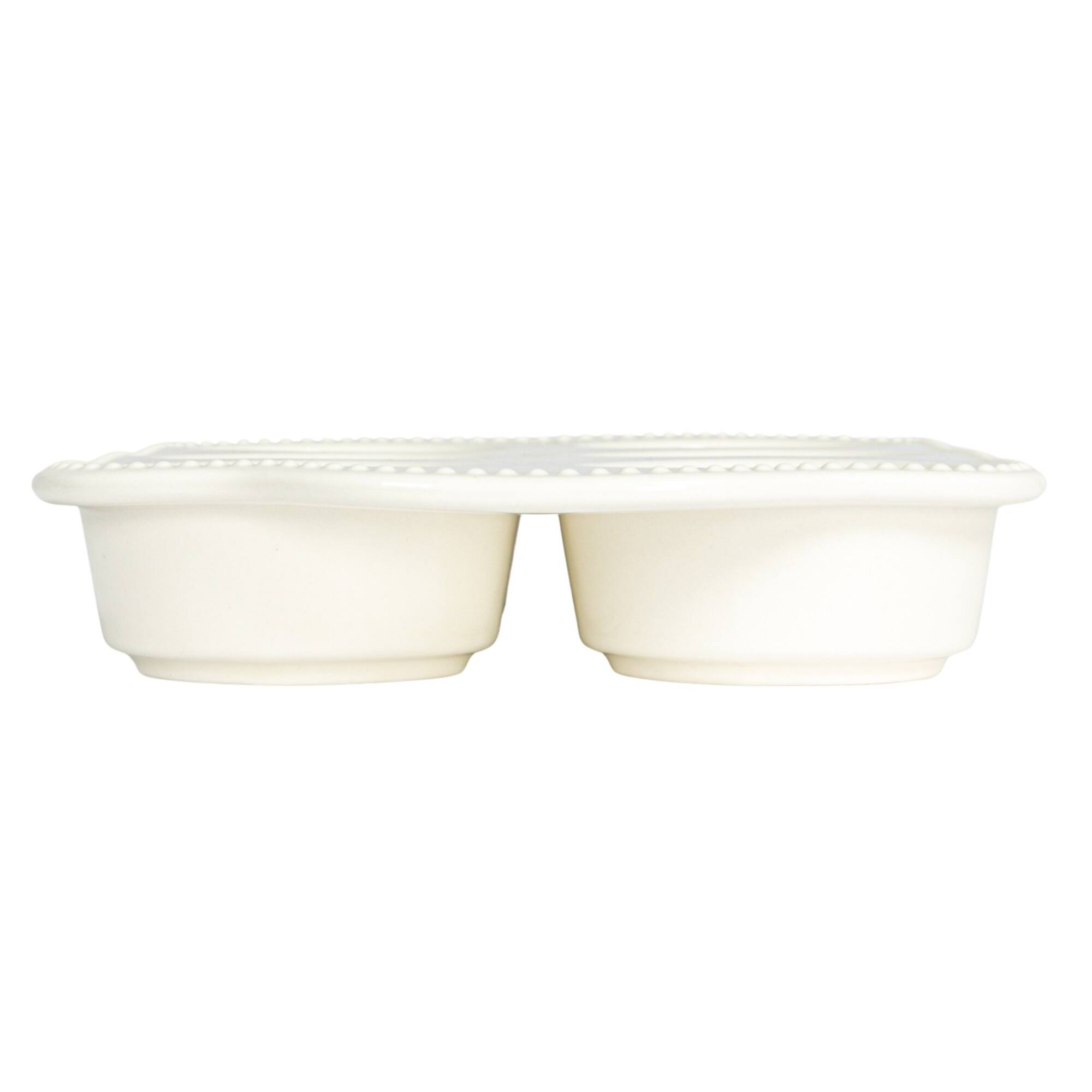 Hello Honey® 12" White Happiness is Cupcakes Stoneware Pan